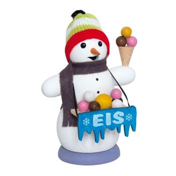 Kuhnert Räucherfigur Schneemann Eisverkäufer (13 cm)